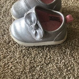 Carters size 2 Silver sneakers